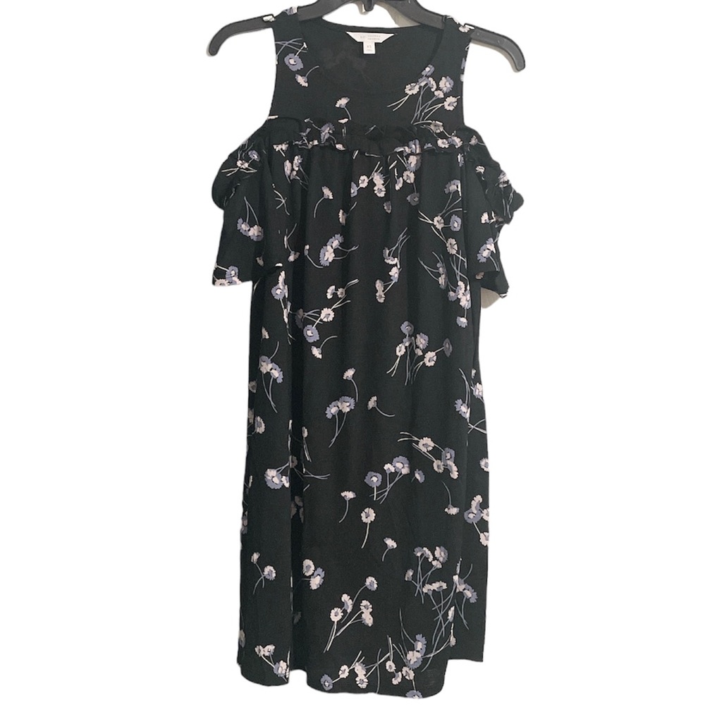LC Lauren Conrad Floral Cold Shoulder Short Sleeve Dress